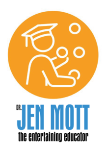 Jen Mott entertaining educator