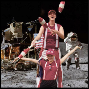 Juggling on the moon